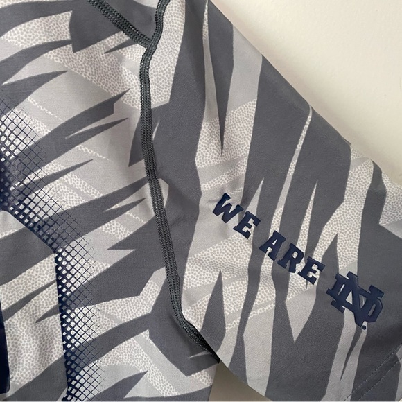 Mens Adidas Notre Dame Climalite Tee - Picture 3 of 5